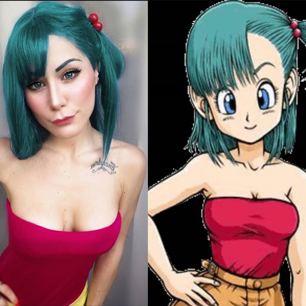Cute blue green wig yc20644