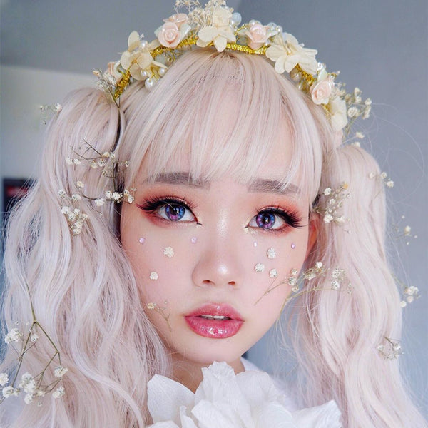 Lolita gradient wig + tiger mouth clip YC21892