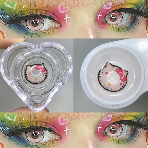 Baby Kitty Pink Colored Contact Lenses YV47130