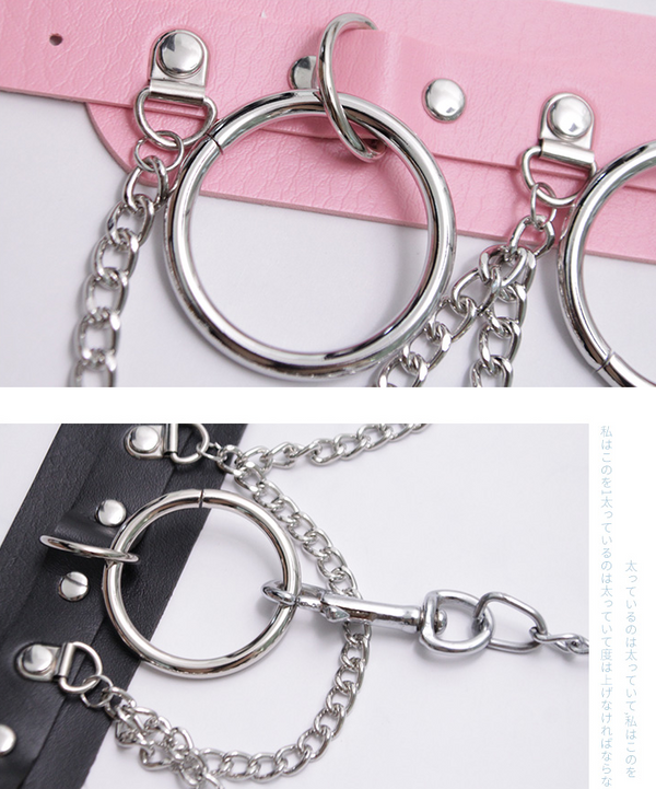 Punk PU Neck ring yc21181