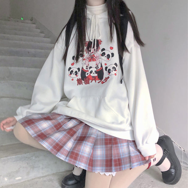 Cute panda hooded sweater yc23835