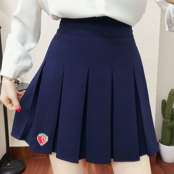 Fashion navy blue skirt yc23605