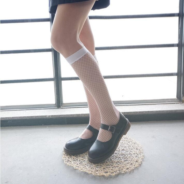 Japanese style summer fishnet socks yc23150