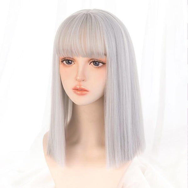 lolita grey white wig YC23990