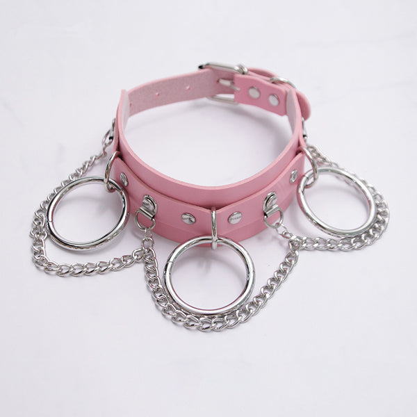 Punk PU Neck ring yc21181