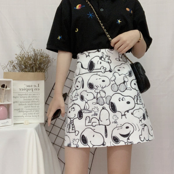 Fashion Snoopy doodle skirt yc23586