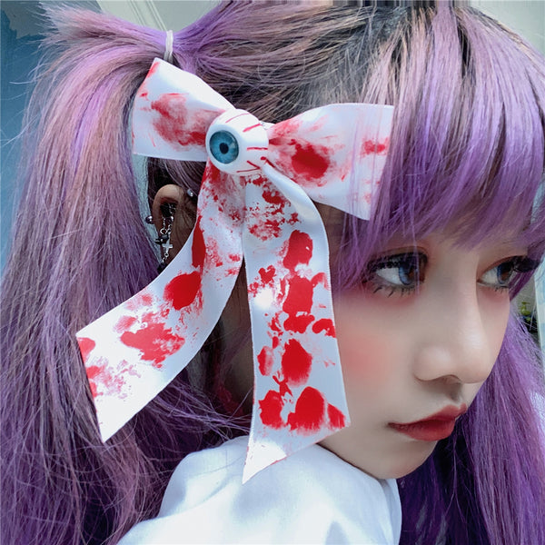 Harajuku bloodstain eyeball hairpin YC24014