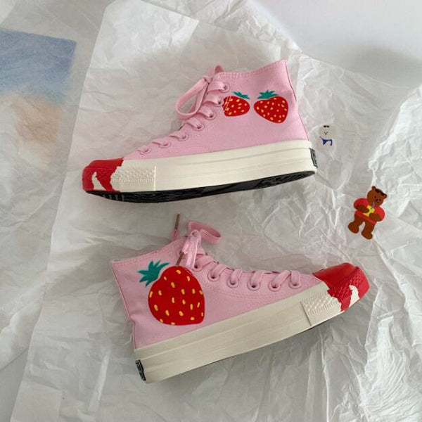 ulzzang high-top canvas shoes yc23592