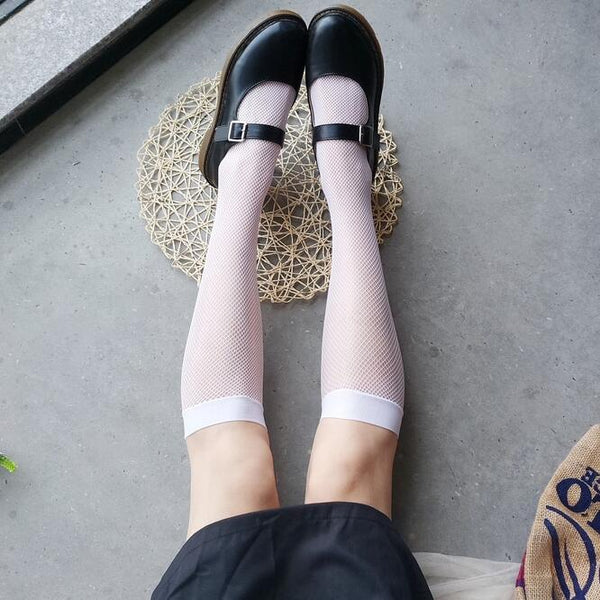 Japanese style summer fishnet socks yc23150