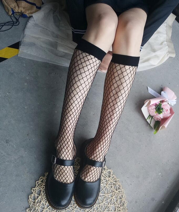 Japanese style summer fishnet socks yc23150