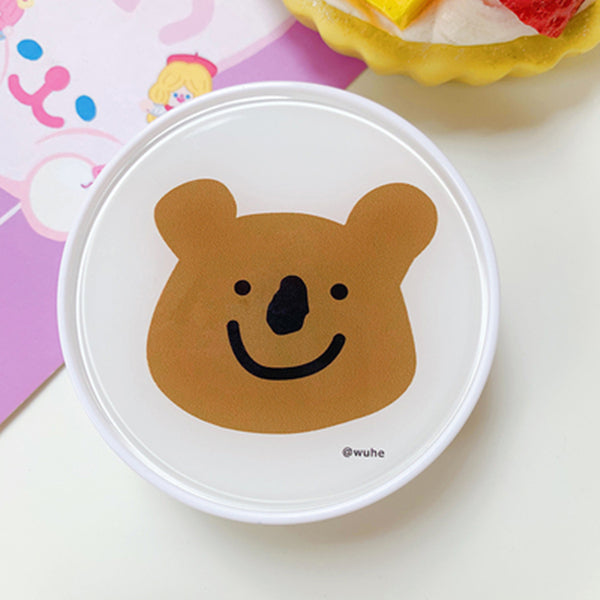 Cute style bear pattern contact lens case yc23316
