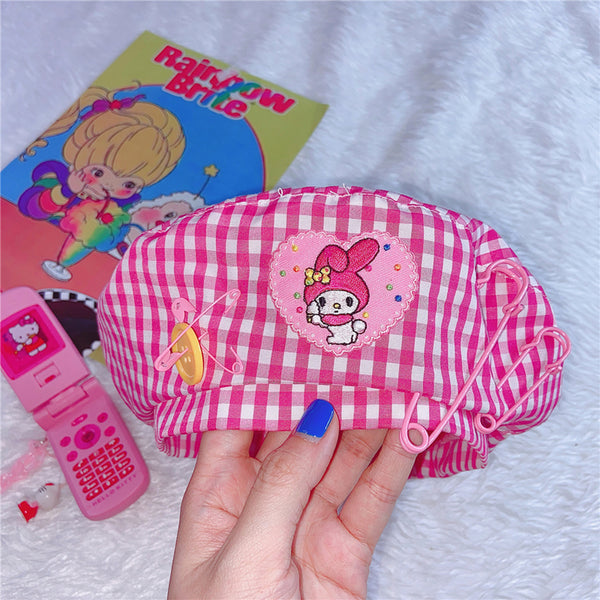 Harajuku fashion sweet plaid beret yc23598