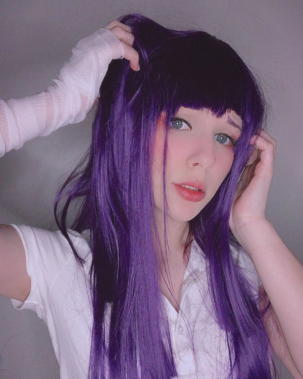 Cosplay purple curly wig YC20369