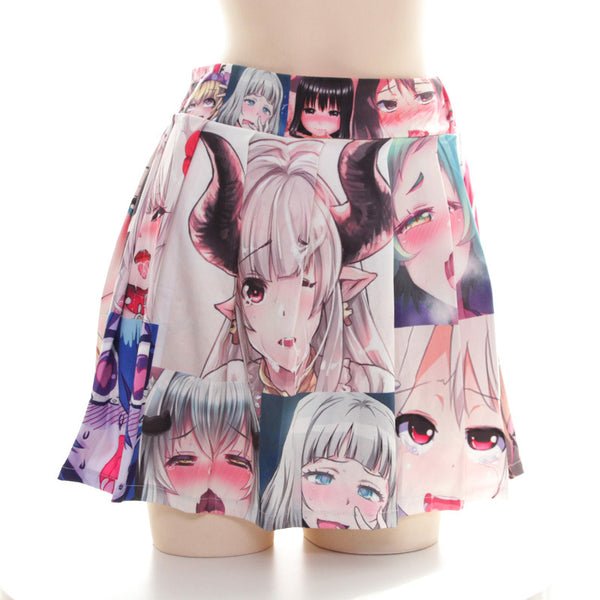 Anime girl printed skirt YC24840