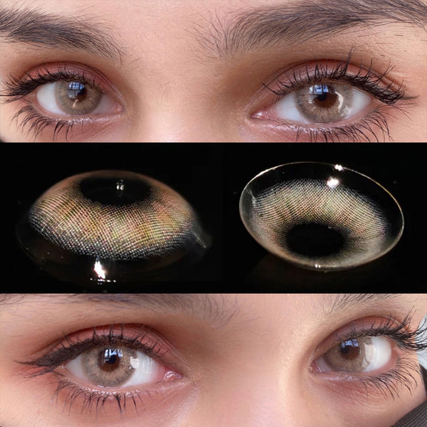 Glamour Brown Contacts (TWO PIECES) yc24654