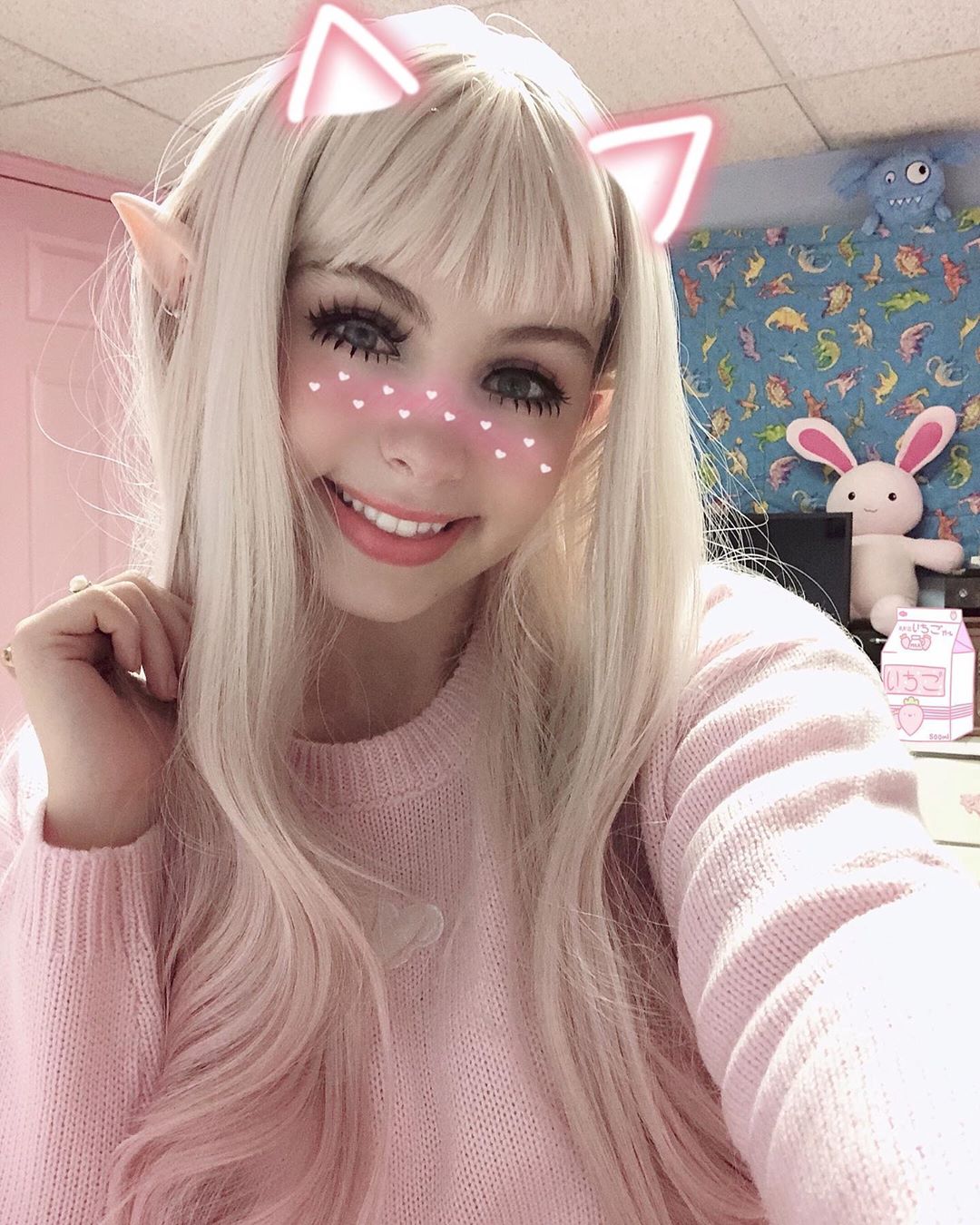 Review For Harajuku Green Gradient Wig YV40922
