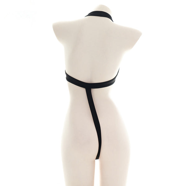 Sexy one-piece zipper private swimsuit pajamas yc23432