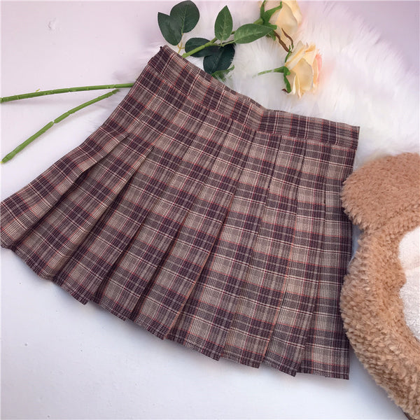 Lolita plaid skirt yc21102