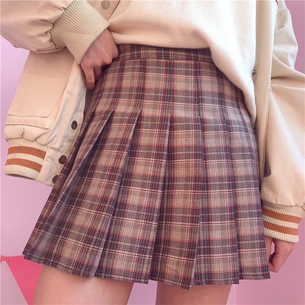 Lolita plaid skirt yc21102