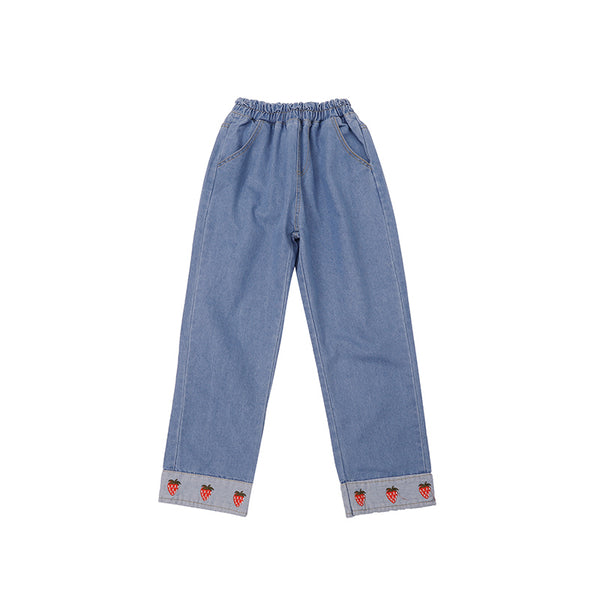 Cute strawberry jeans yc21066