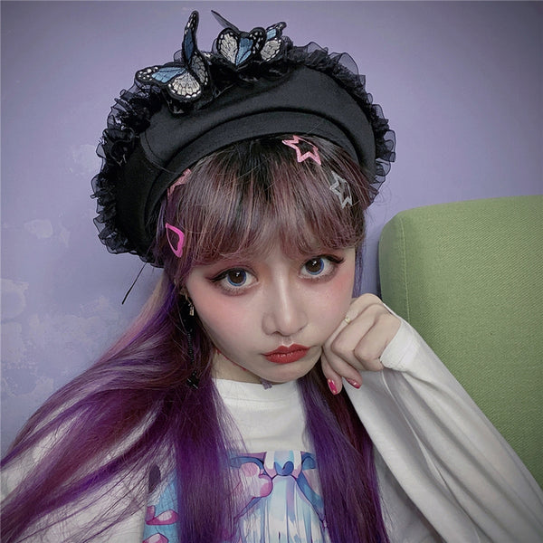Fashion butterfly beret yc23677