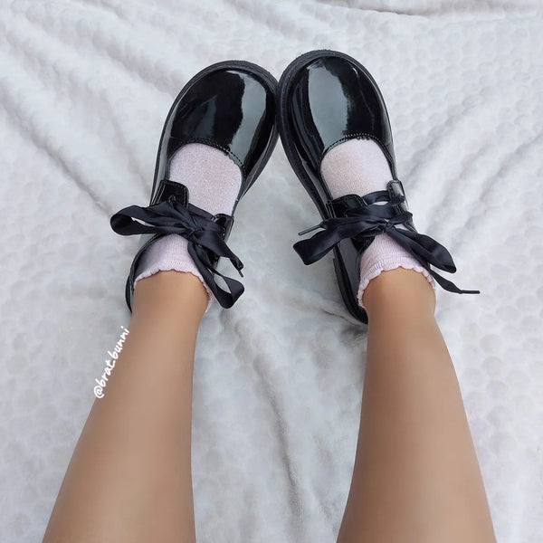 Lolita Lace-up Shoes yc22791