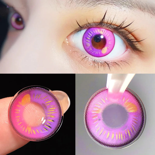 cosplay purple contact lenses (5 pieces) yc31295