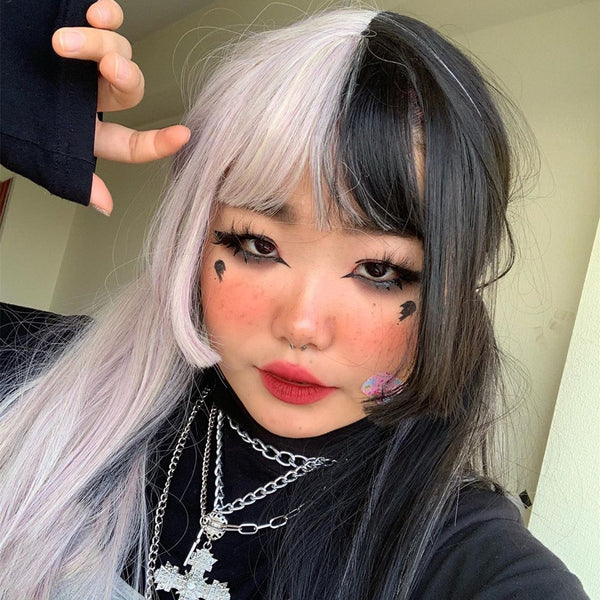 Harajuku stitching wig  YC21958