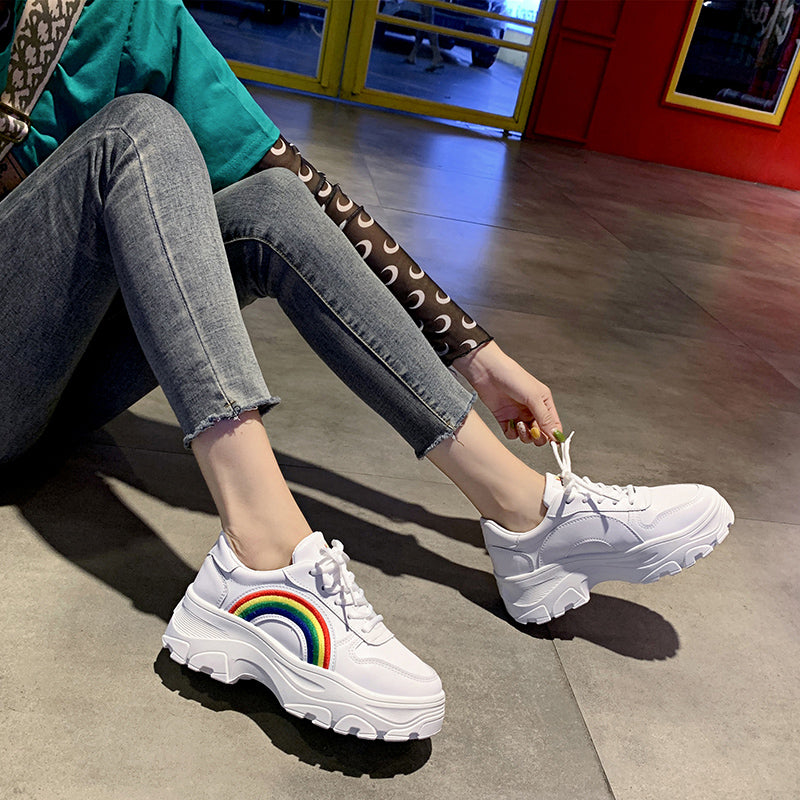 Harajuku Rainbow Sneakers yc22846 – anibiu