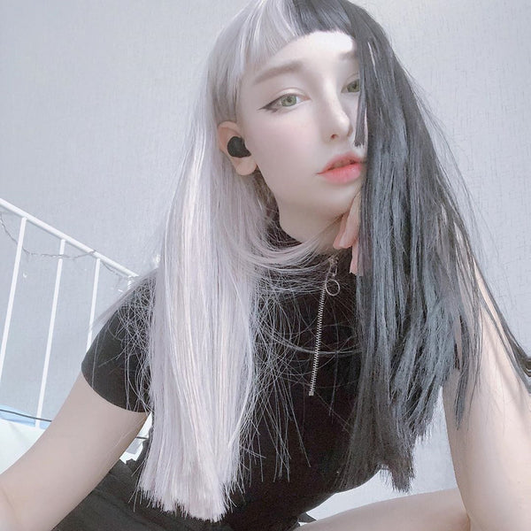 Harajuku stitching wig  YC21958