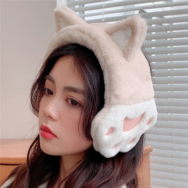 Cute cat warm earmuffs yc50202