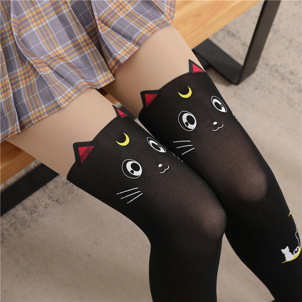 Cute popular cartoon thin socks yc24733
