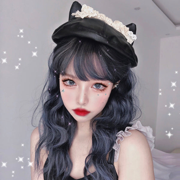 lolita pu cat ear beret yc23288