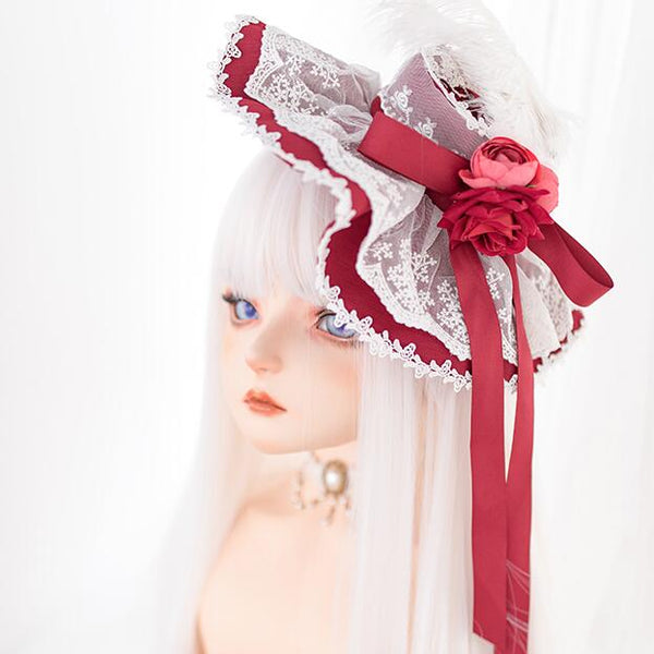 Harajuku lolita white straight wig yc23119