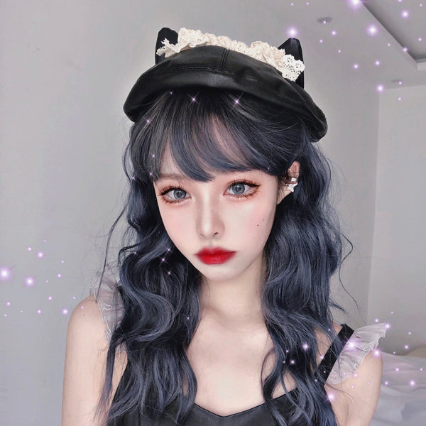 lolita pu cat ear beret yc23288