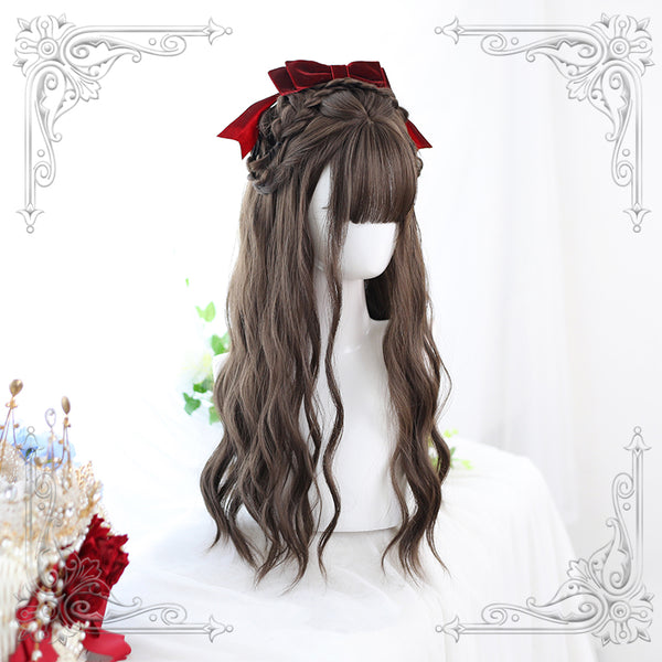 lolita Japanese long curly wig yc22835