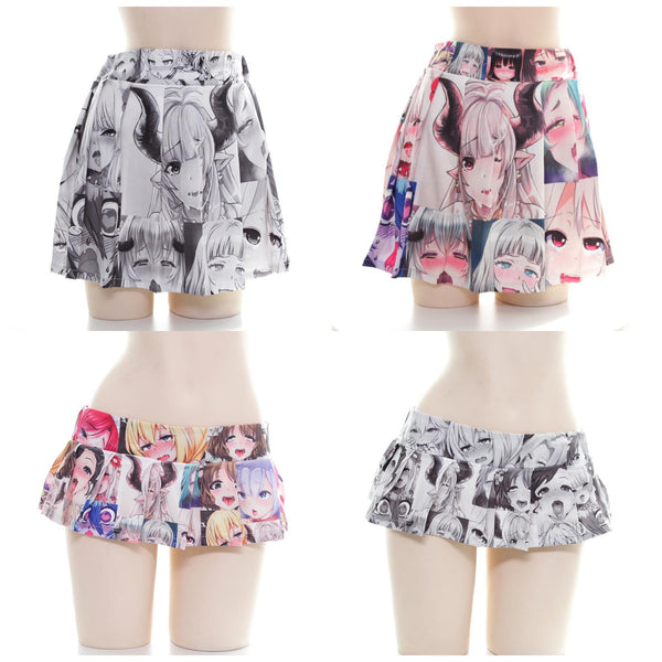 Anime girl printed skirt YC24840