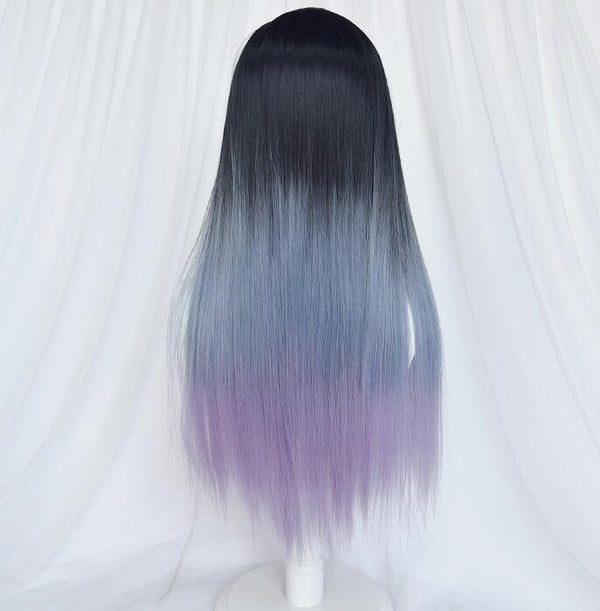Lolita gradient blue purple wig YC23705