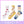 Load image into Gallery viewer, Cute fruit transparent long socks (3 pairs) yc23730
