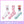 Load image into Gallery viewer, Cute fruit transparent long socks (3 pairs) yc23730

