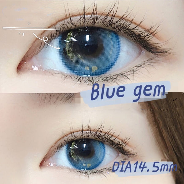 Blue gemstone contact lenses(TWO PIECES) YC24683
