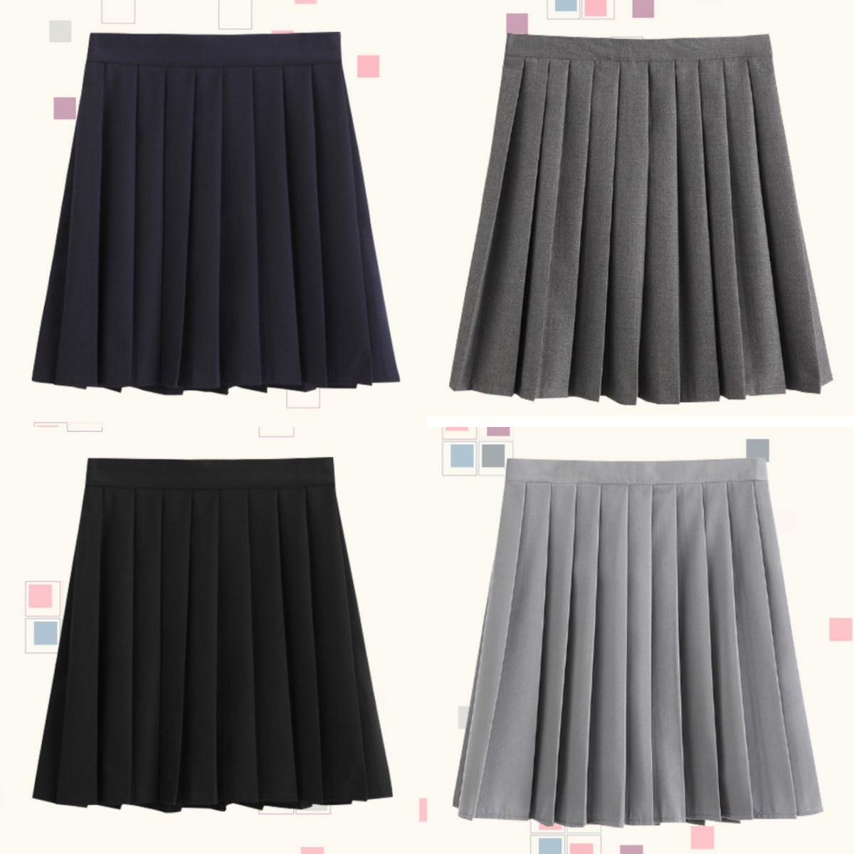 Japanese uniform pleated skirt yc22482 – anibiu