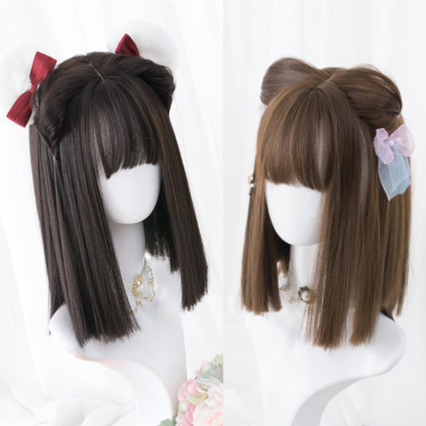 Lolita long straight hair wig yc22251