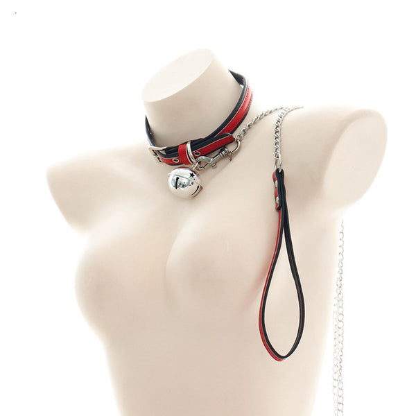 Harajuku leather bell necklace YC24266