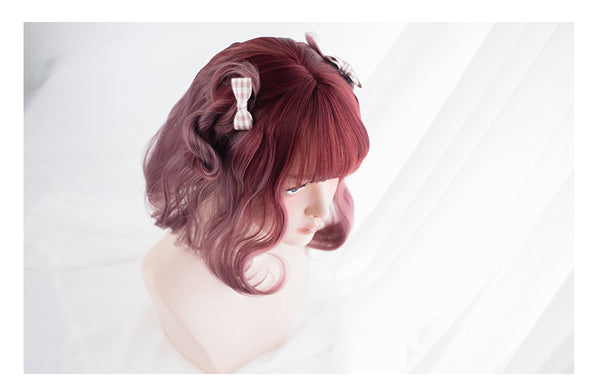 Harajuku lolita COS red purple gradient wig YC20302