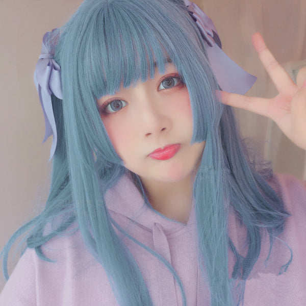 Lolita Harajuku blue cos wigs yc20841