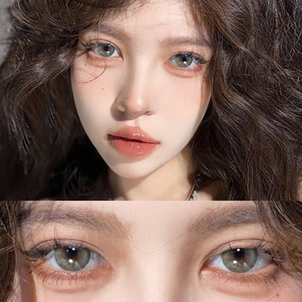 Green contact lenses (two pieces) YC50157