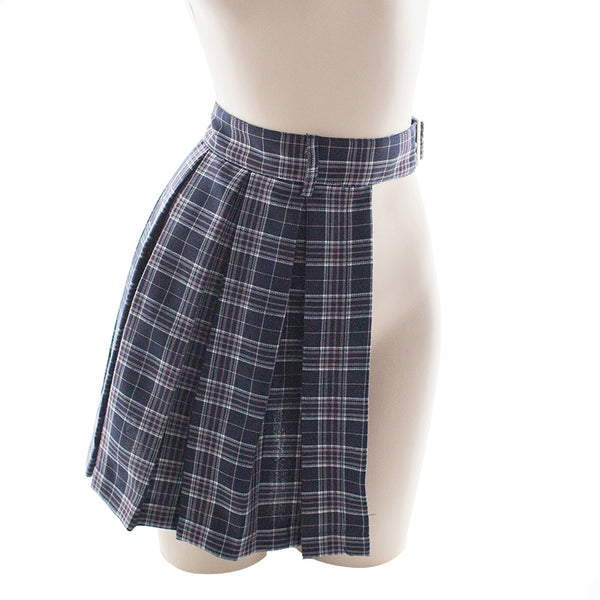 Lolita plaid side slit skirt    YC21458