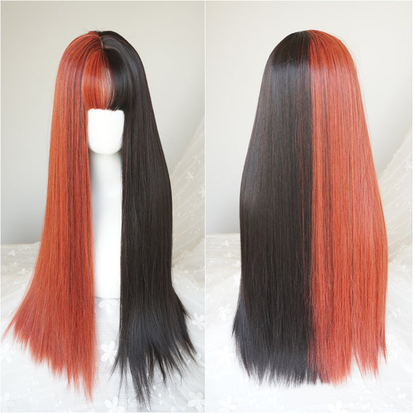 Lolita air bangs stitching wig   YC21462