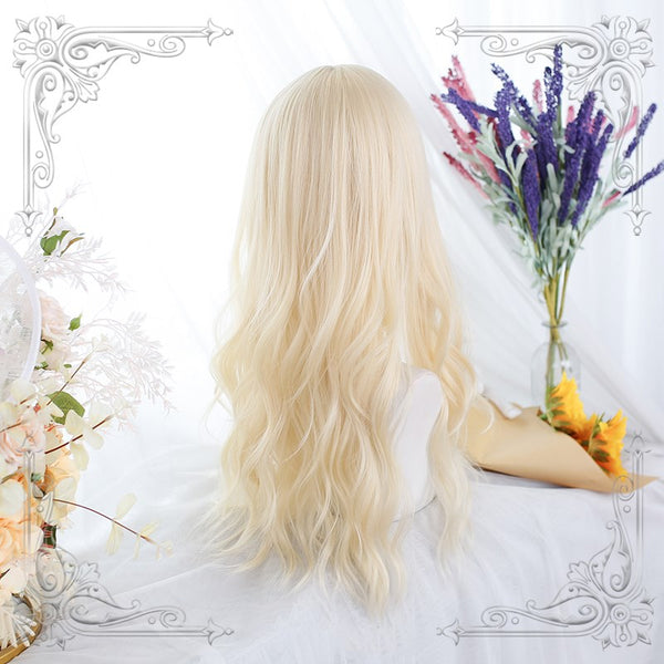 Lolita long curly blonde wig YC24273